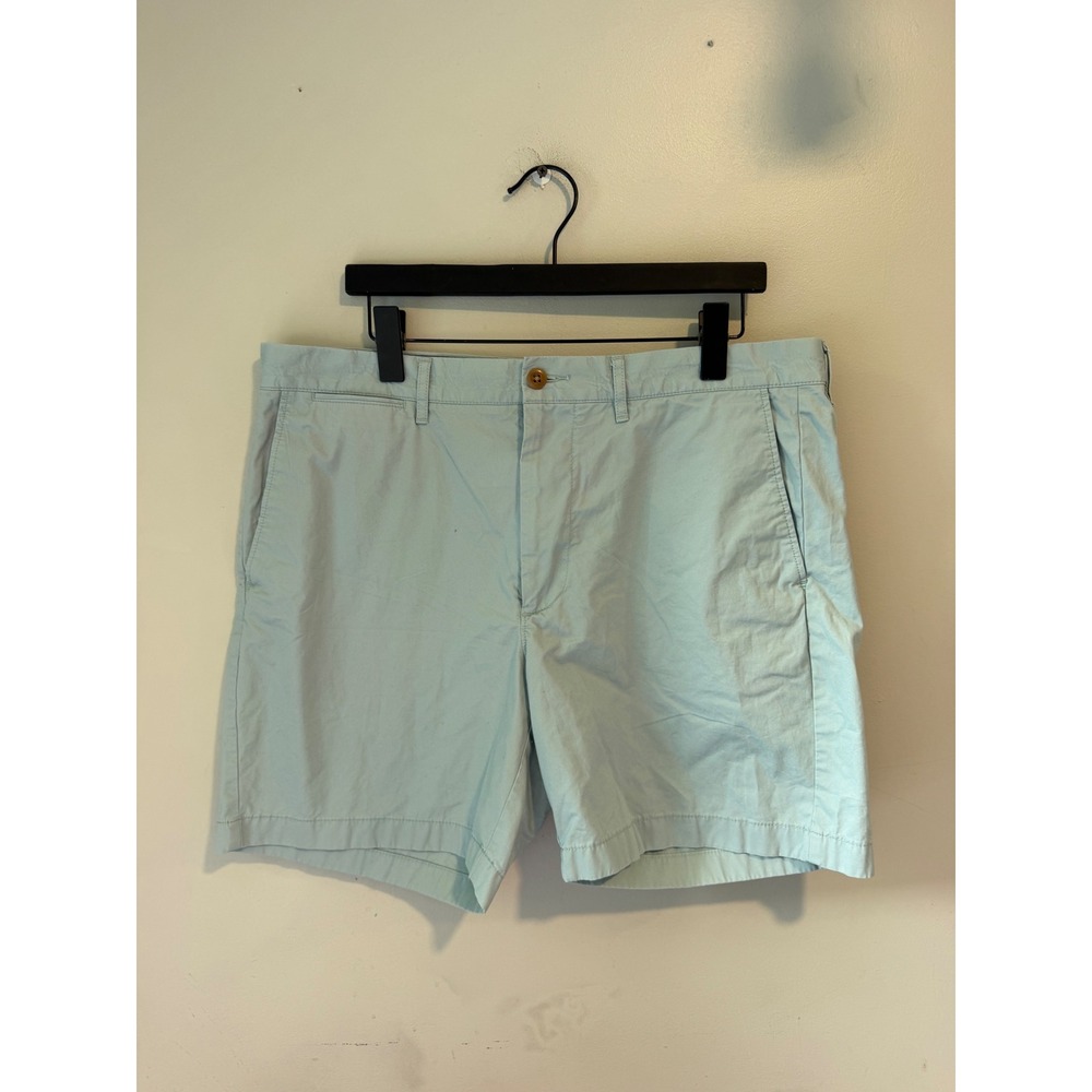 J.Crew Mens Chino Shorts Light Blue 7 Inch Inseam Size 36 77388